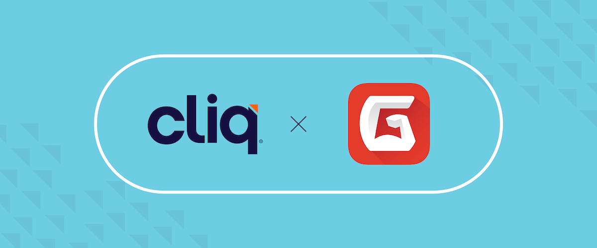 Cliq x Gymdesk logos